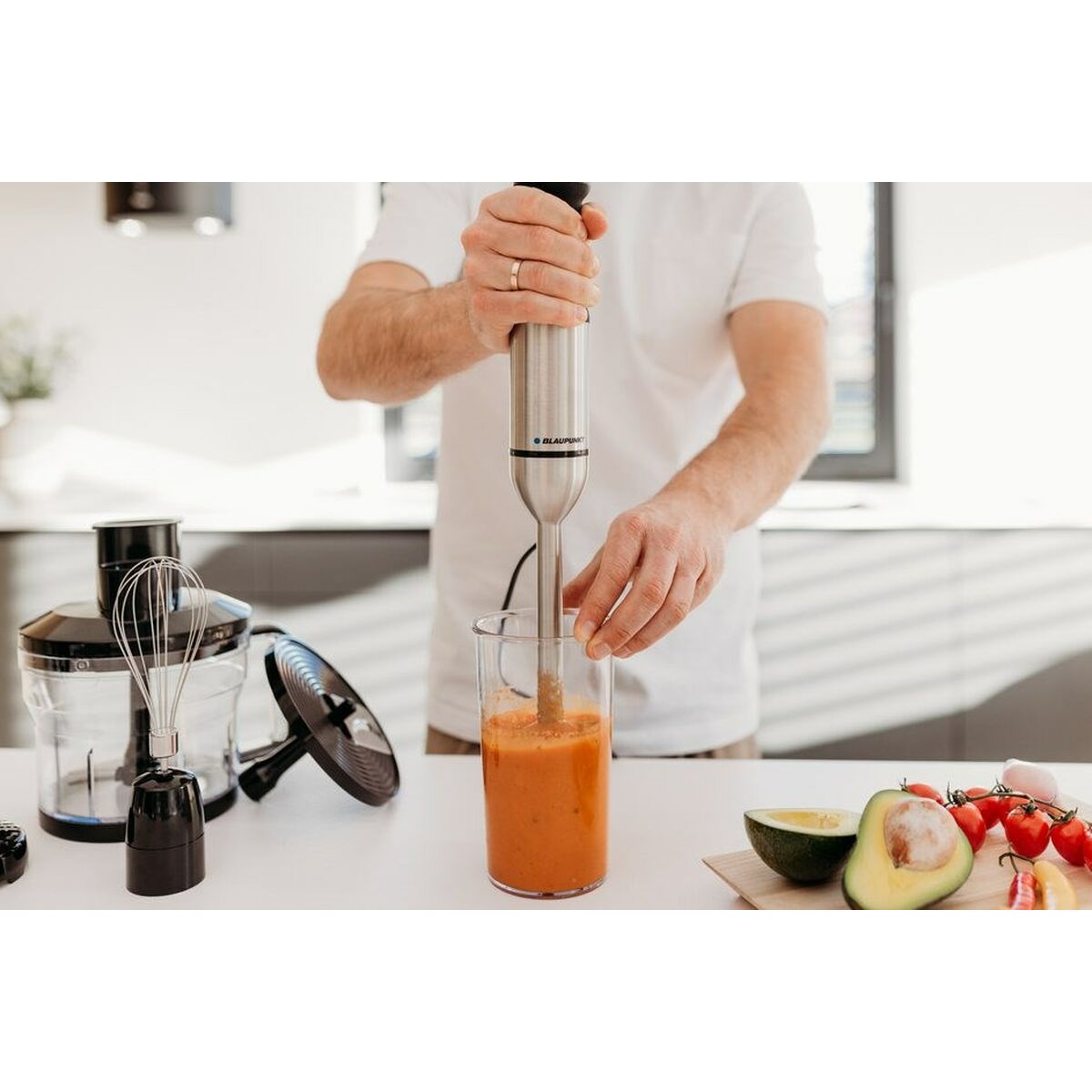 Cup Blender Blaupunkt HBD812 Black Silver 1700 W